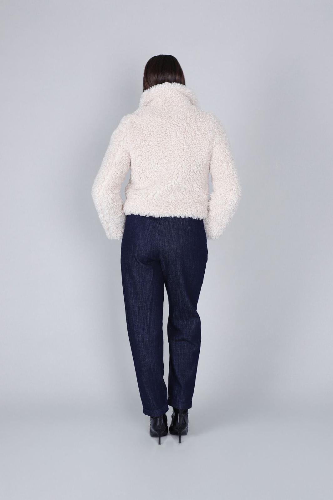 Giubotto effetto pelliccia curly avena Cafè Noir