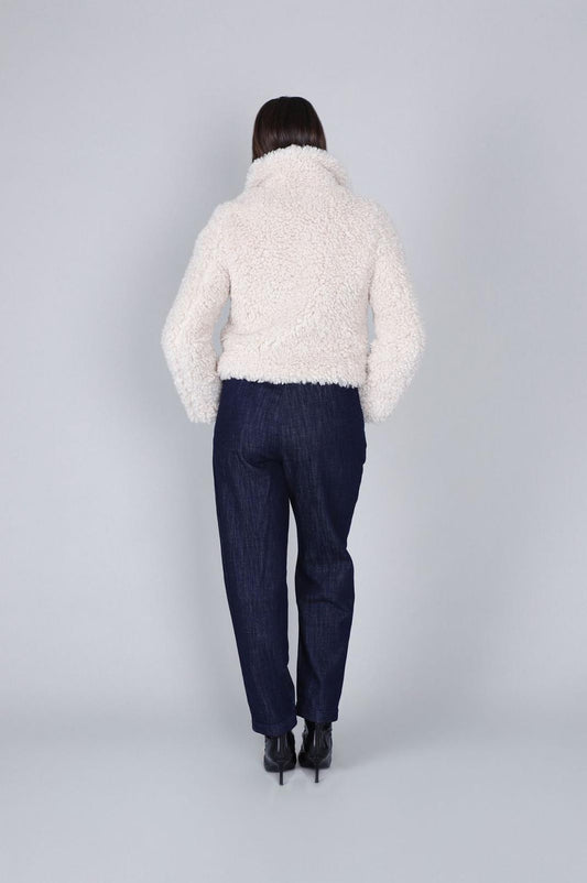 Giubotto effetto pelliccia curly avena Cafè Noir