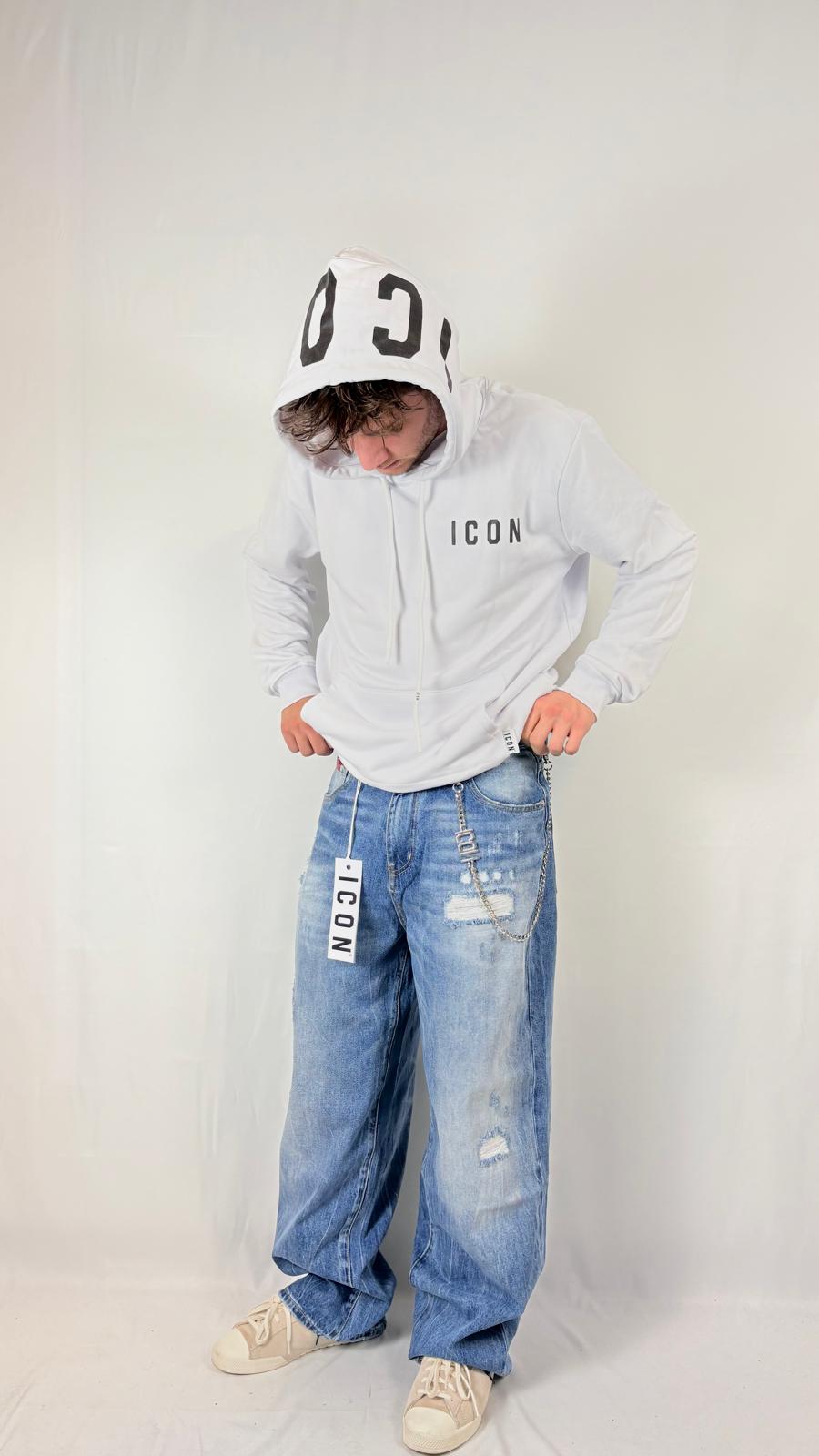 Jeans denim baggy dark blue Icon