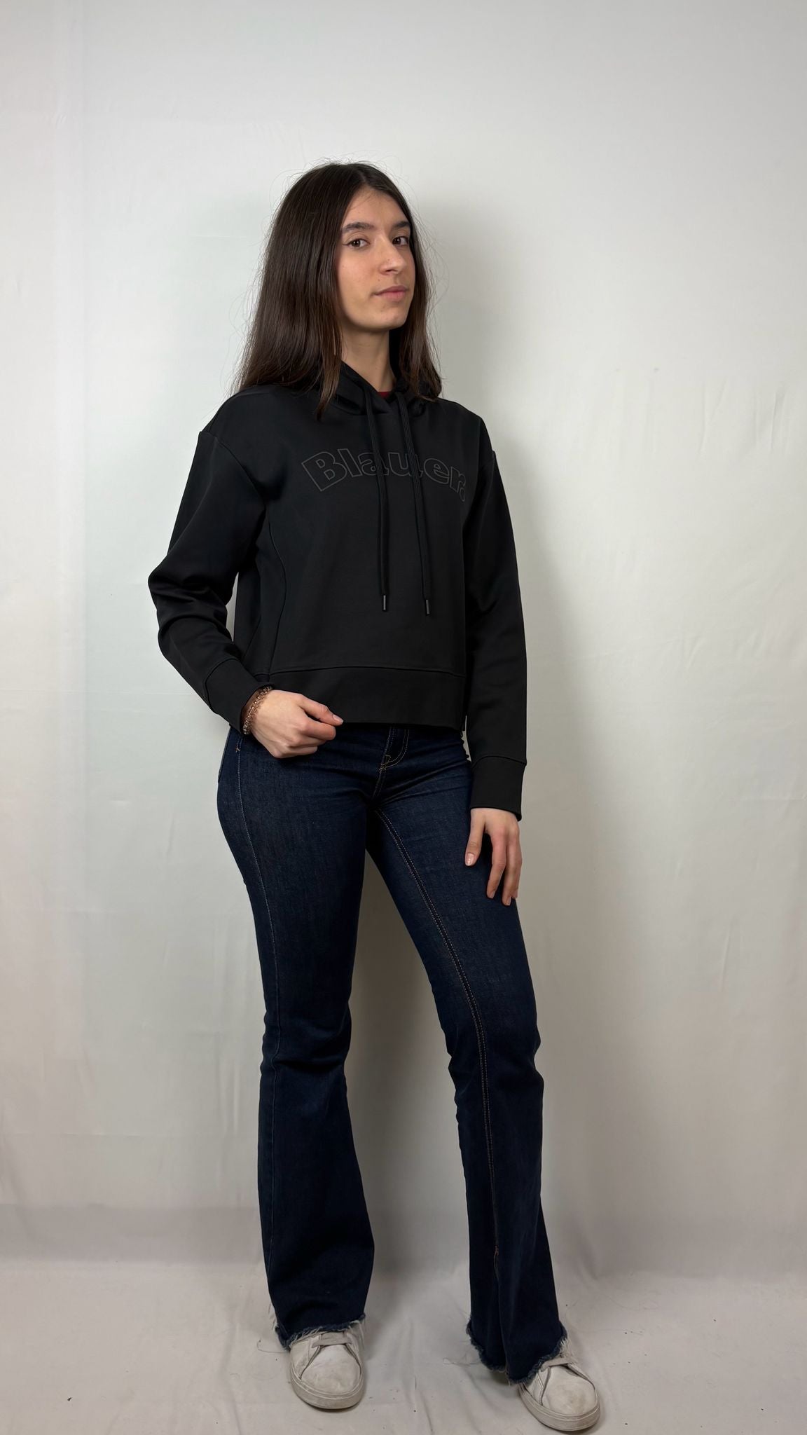 Felpa chiusa con cappuccio Fayette Blauer