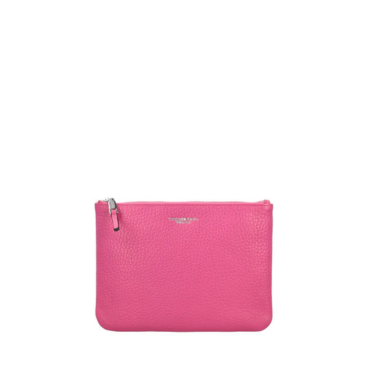Tris pochette in pelle Citylife colore fucsia Tosca Blu