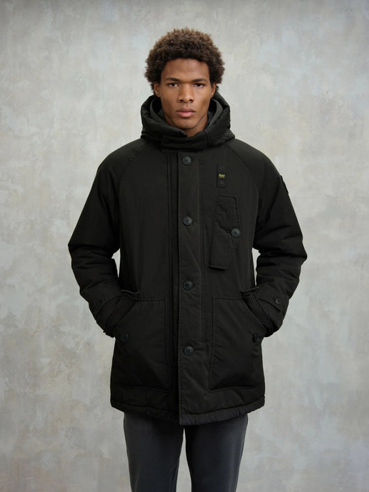 Giubbetto lungo in misto cotone Hathon Blauer