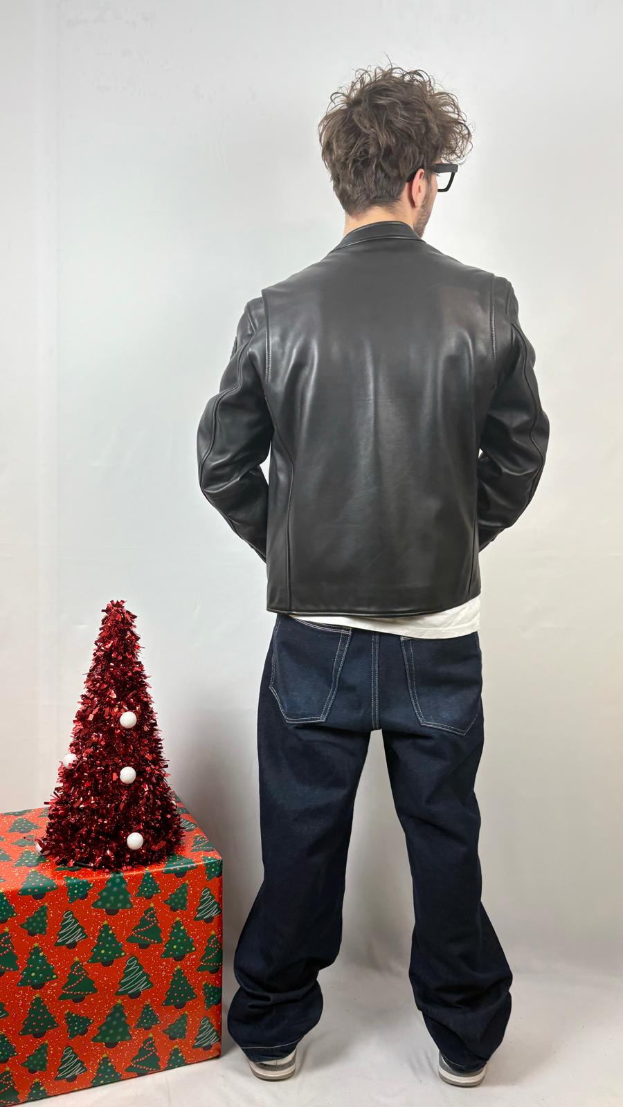 Giubbetto in pelle foderato Ripley Blauer