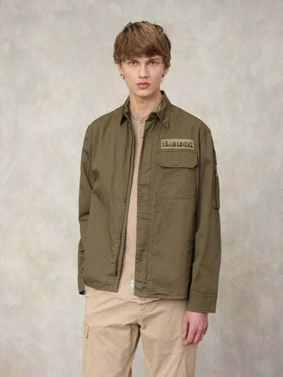 Camicia multitasche Lambert Blauer