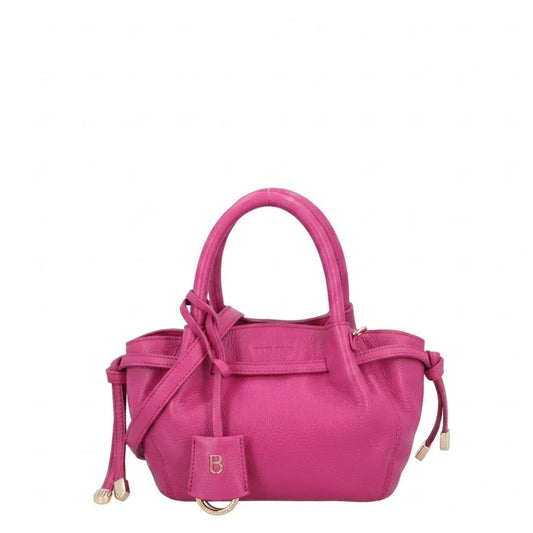 Borsa a mano mini Sidney in pelle fucsia Tosca Blu