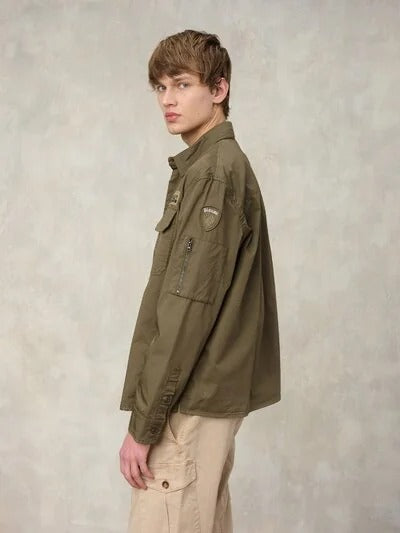 Camicia multitasche Lambert Blauer