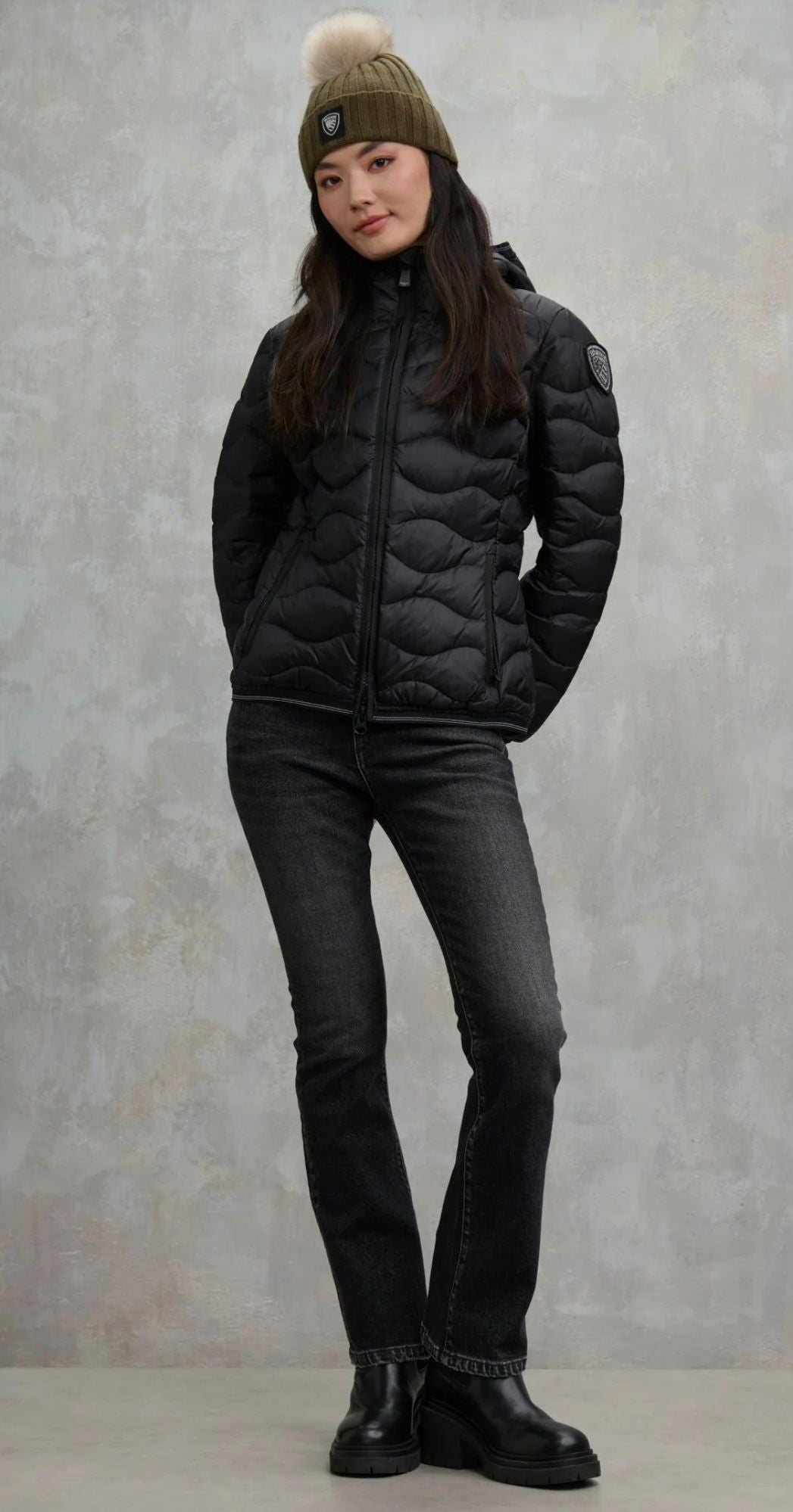 Piumino ad onde Camelia Blauer