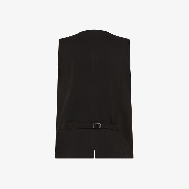 Gilet in piquet di cotone nero Sun68