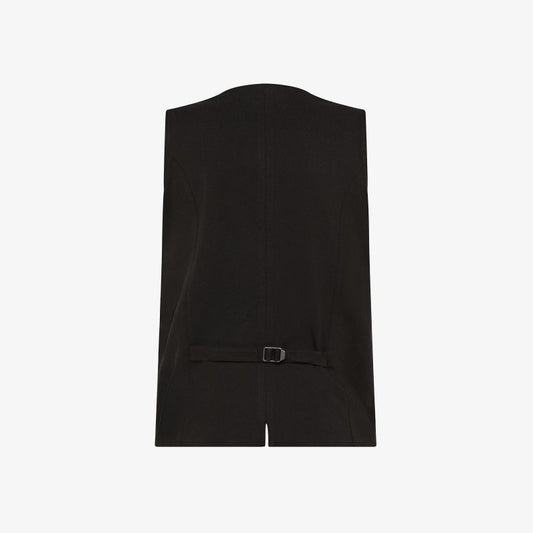 Gilet in piquet di cotone nero Sun68