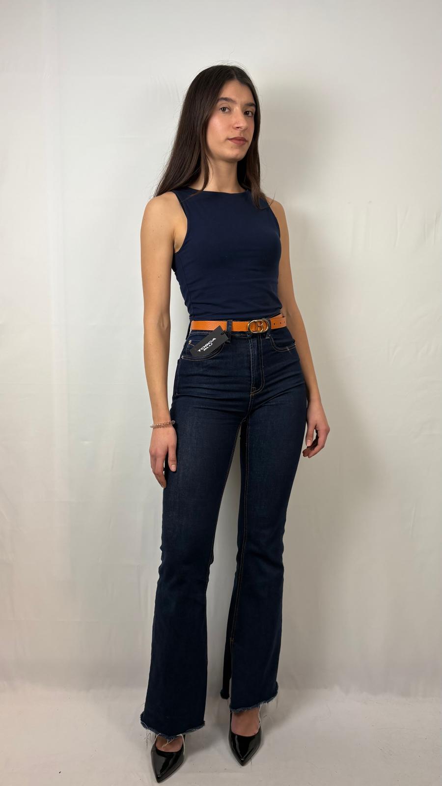 Cintura reversibile Tosca Blu