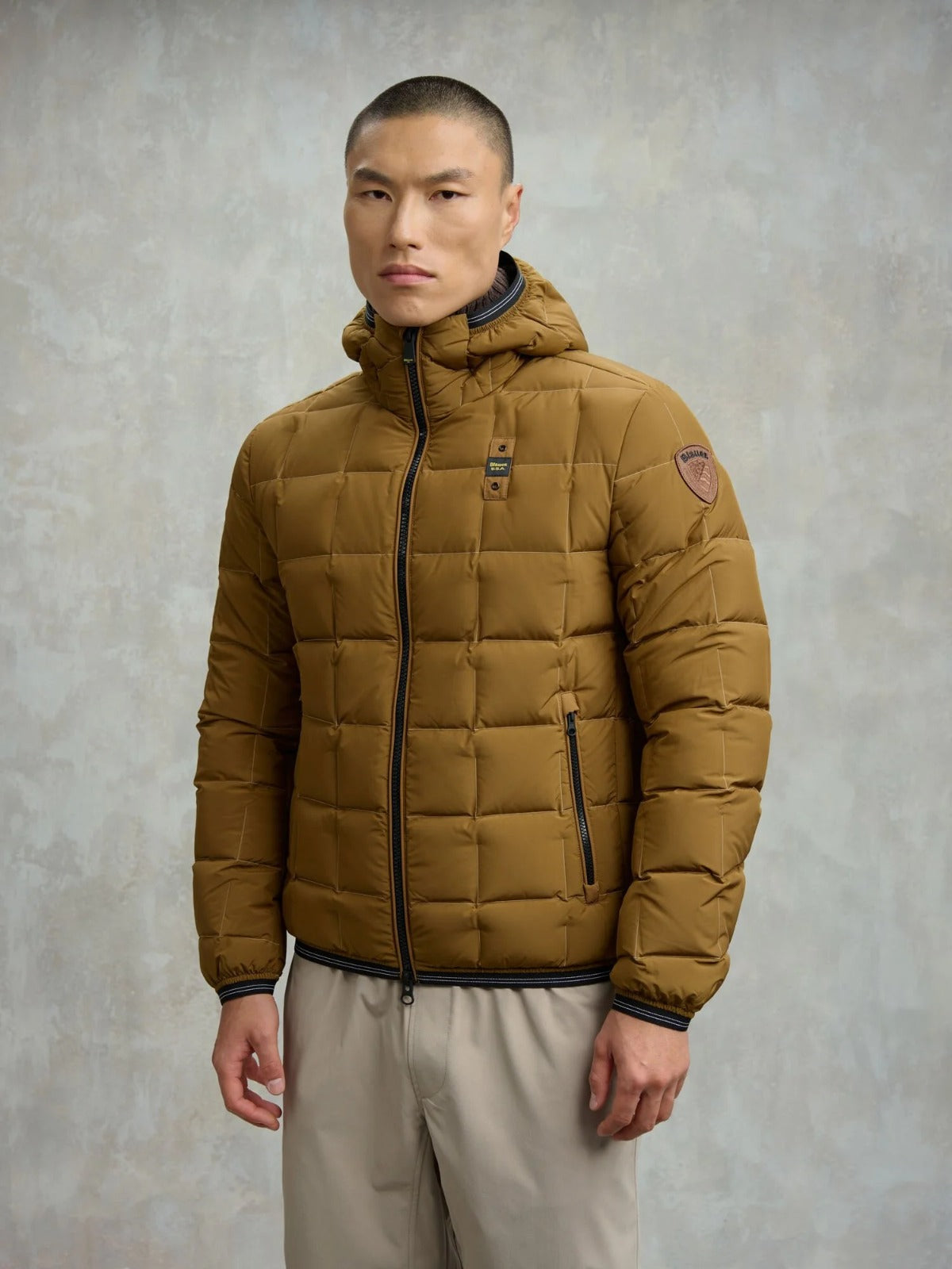 Piumino quadrettato Dalin Blauer